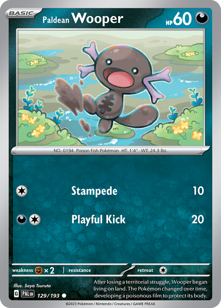 Paldean Wooper Reverse Holo