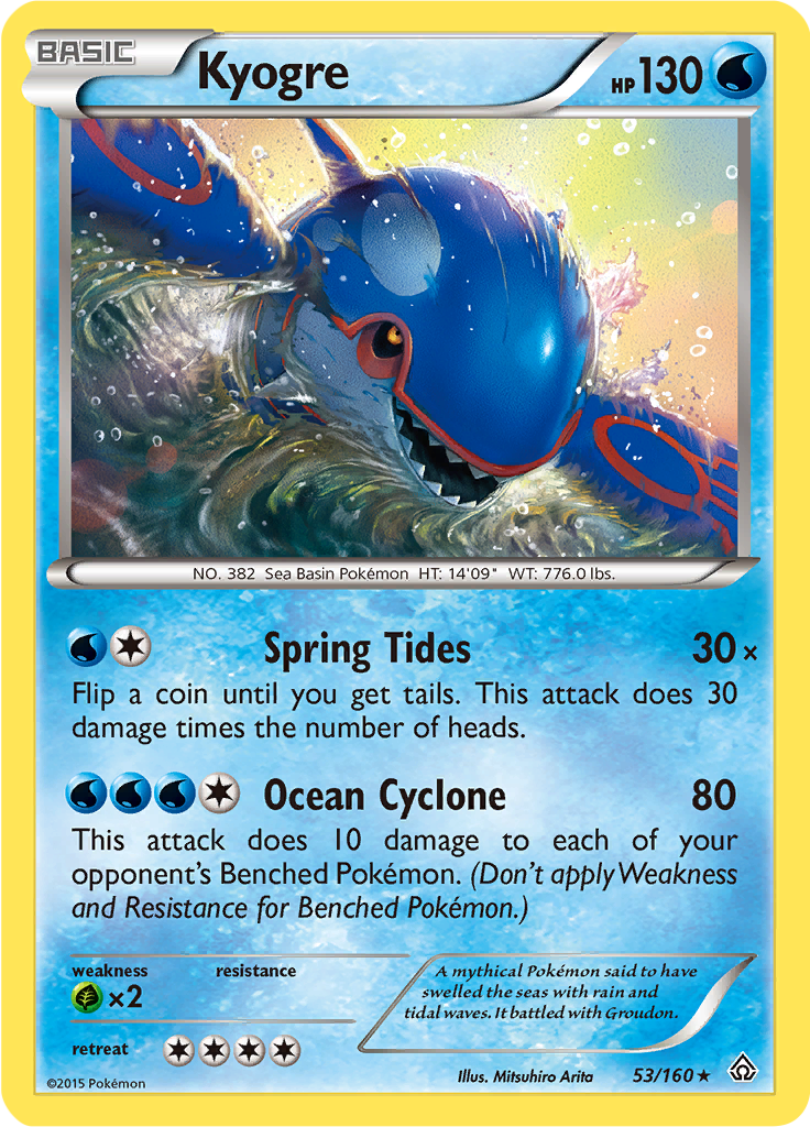 Kyogre Reverse Holo