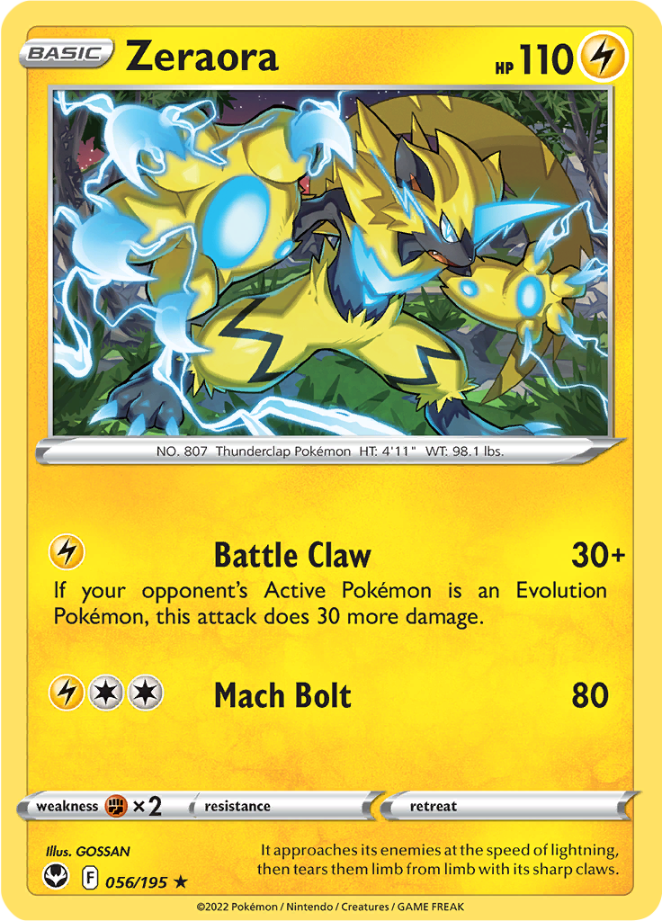 Zeraora Reverse Holo