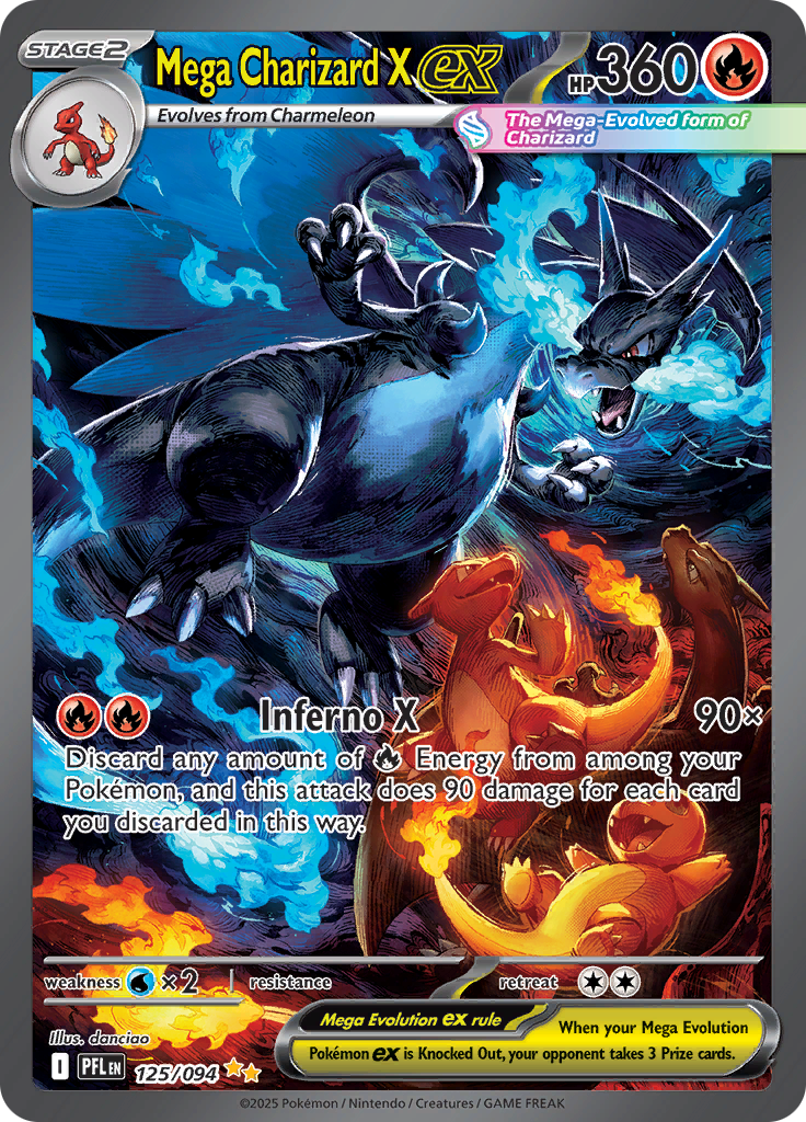 Featured image for Phantasmal Flames Most Valuable Cards: Mega Charizard X ex Dominates (2025 Price Guide)